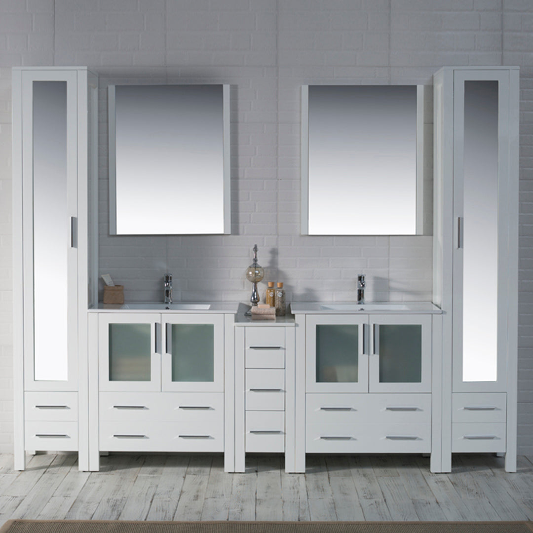 Sydney 102 Glossy White Vanity