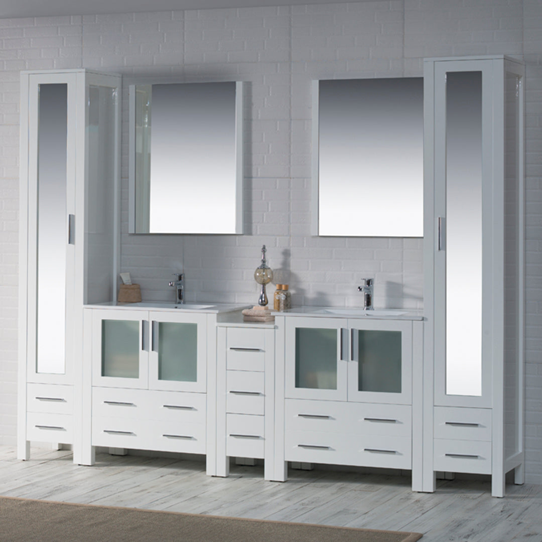 Sydney 102 Glossy White Vanity