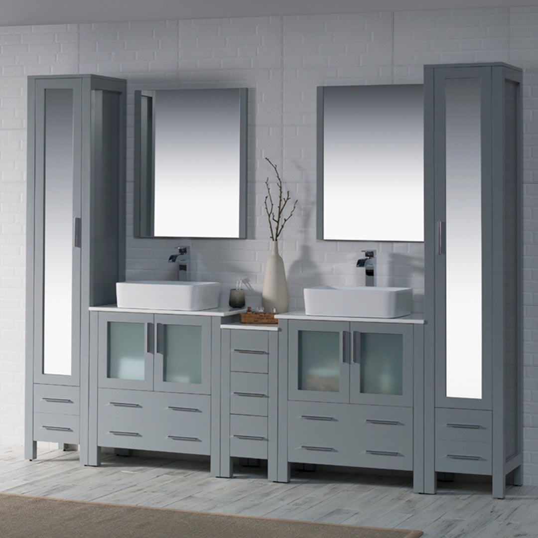 Sydney 102 Metal Gray Vanity
