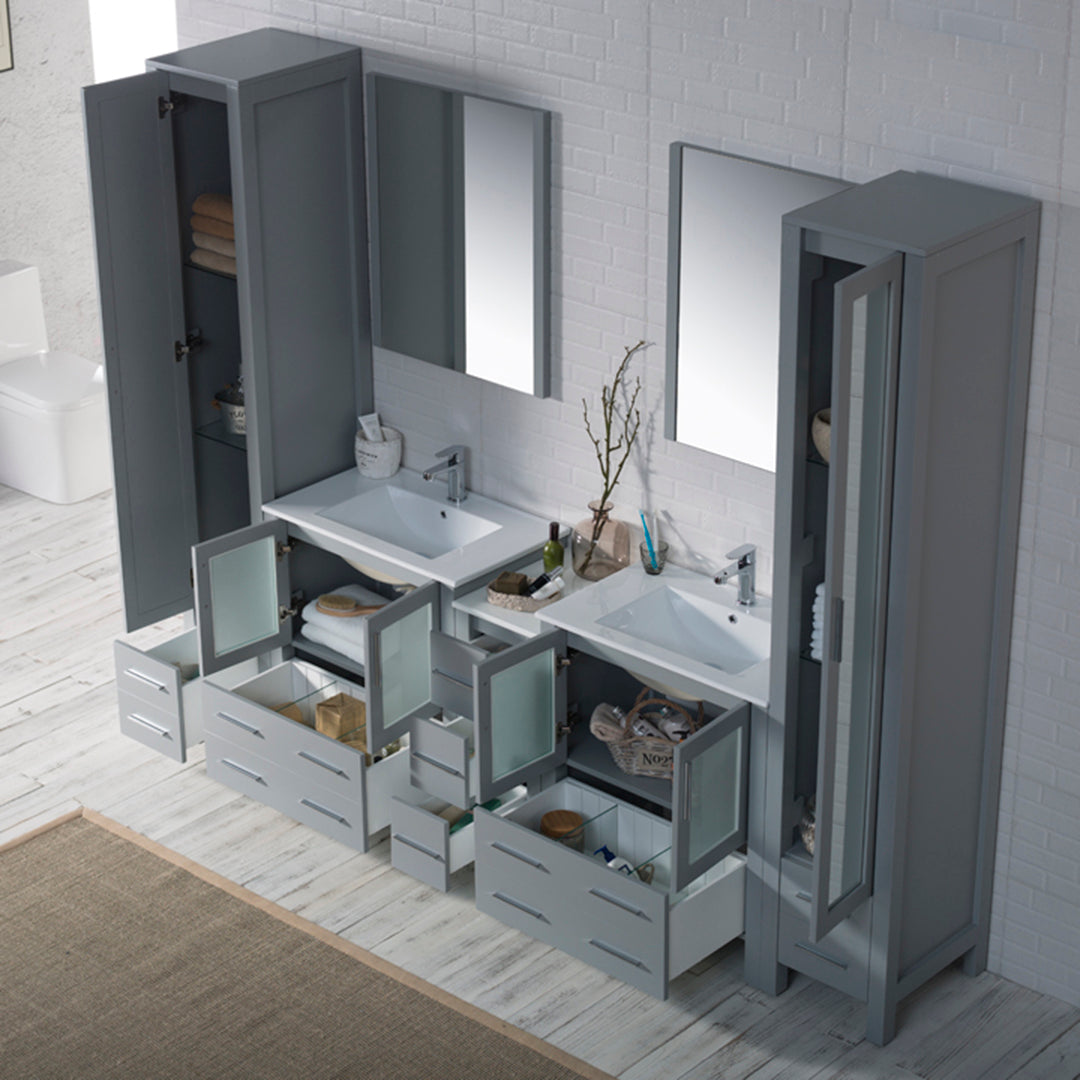 Sydney 102 Metal Gray Vanity