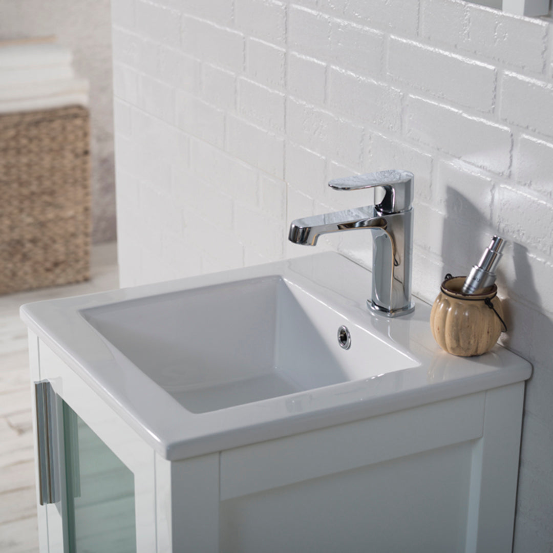 Sydney 16 Inch Glossy White Vanity