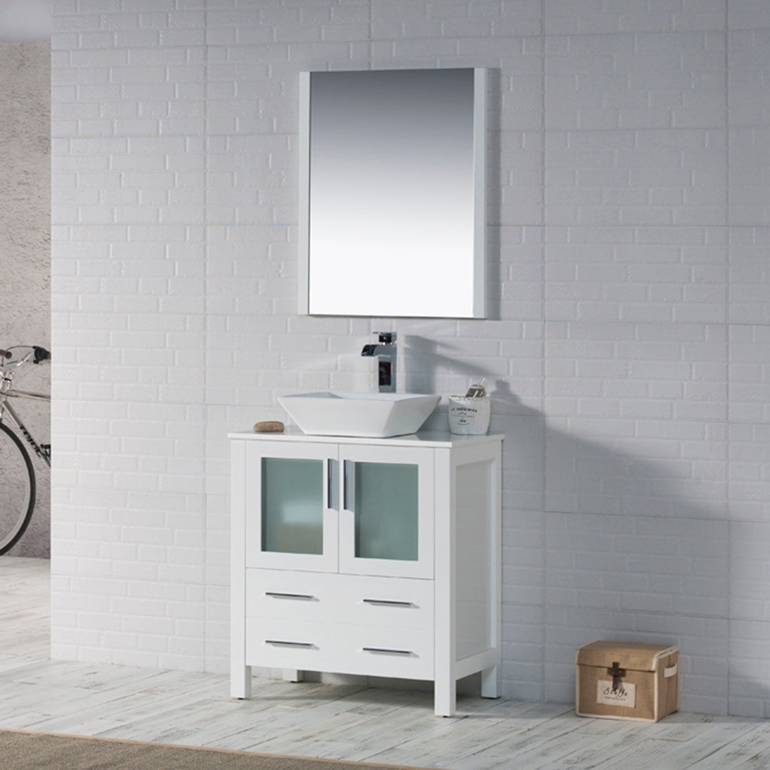 Sydney 30 Glossy White Vanity