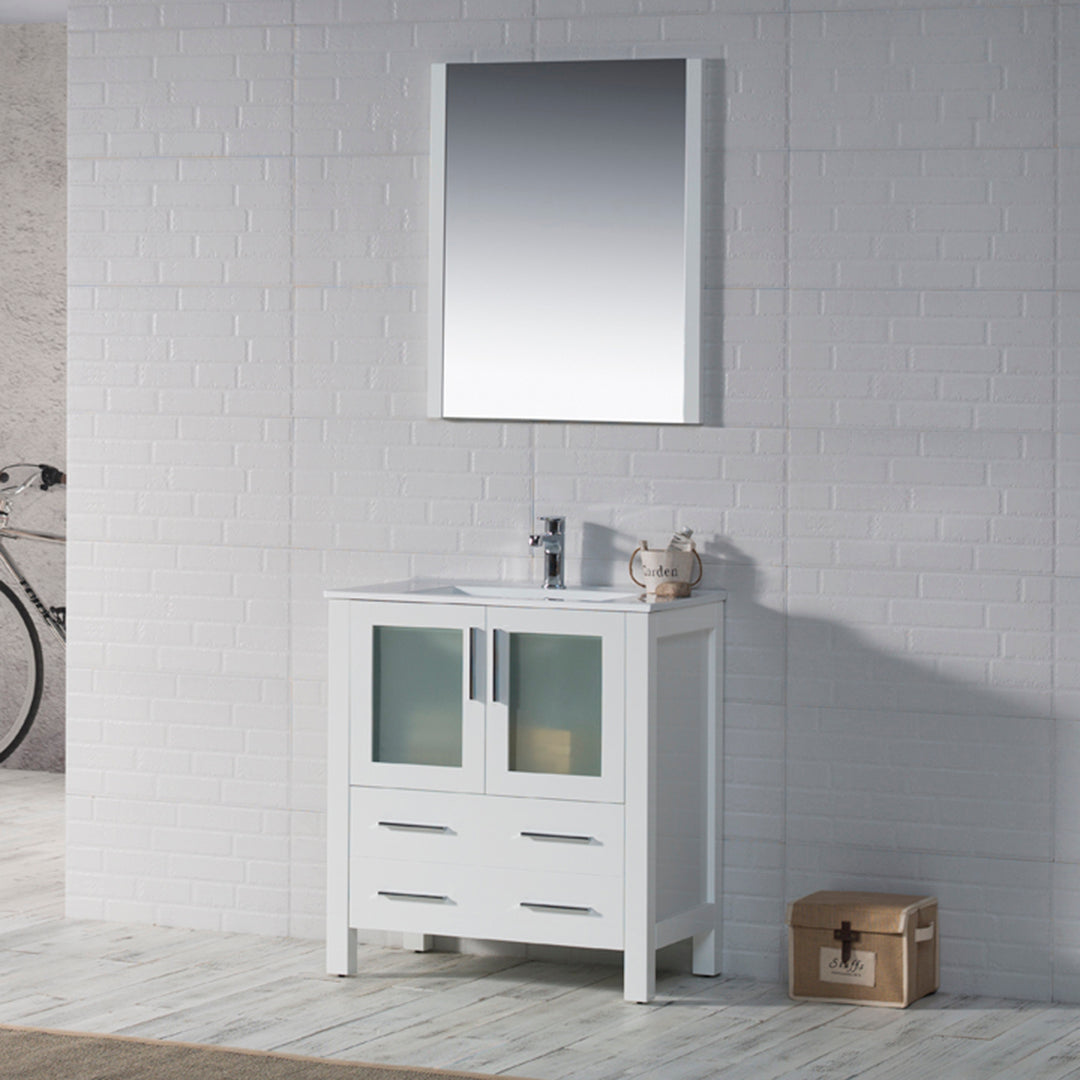 Sydney 30 Glossy White Vanity