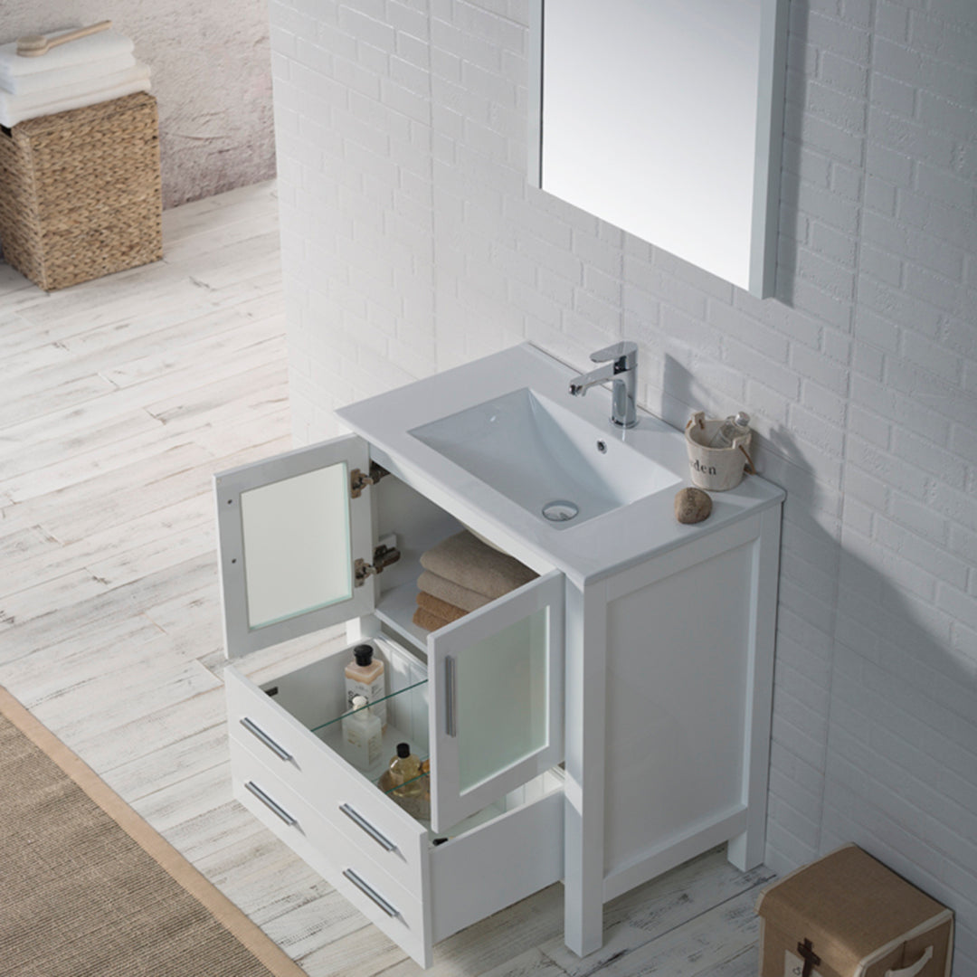 Sydney 30 Glossy White Vanity