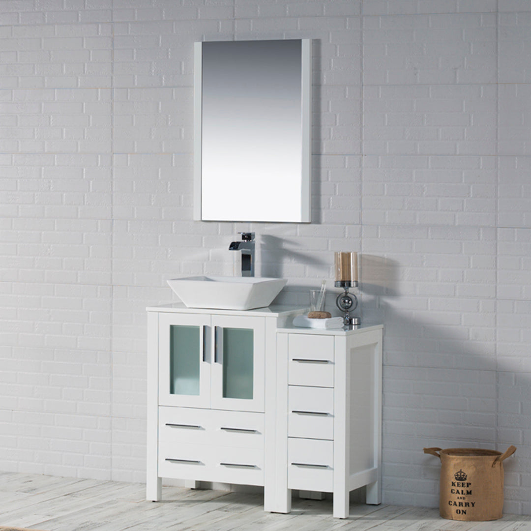 Sydney 36 S Glossy White Vanity