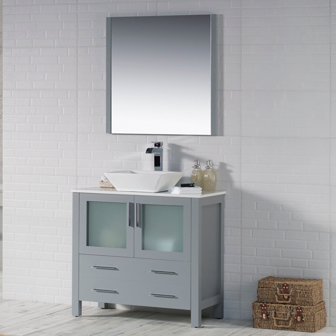 Sydney 36 Metal Gray Vanity