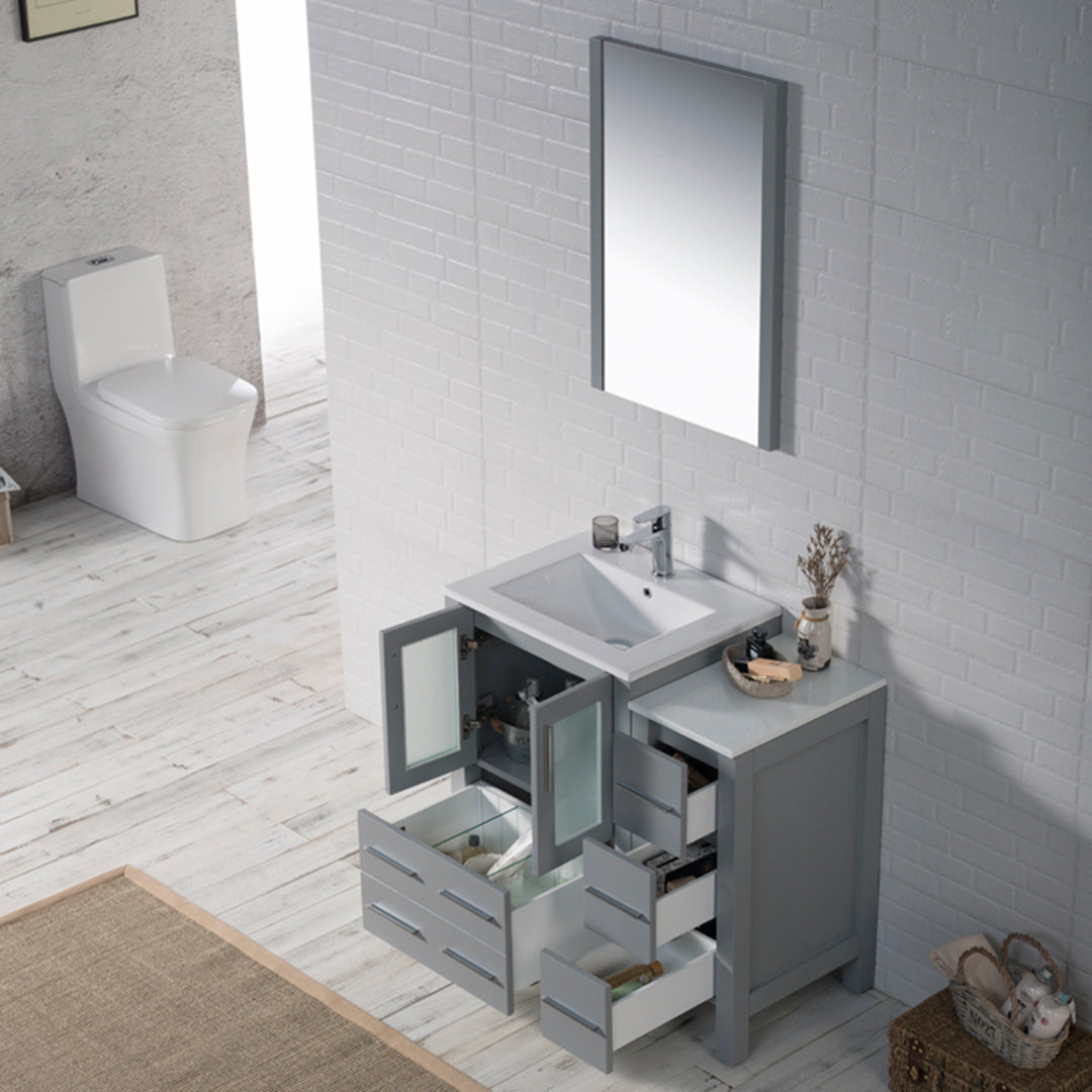 Sydney 36 S Metal Gray Vanity