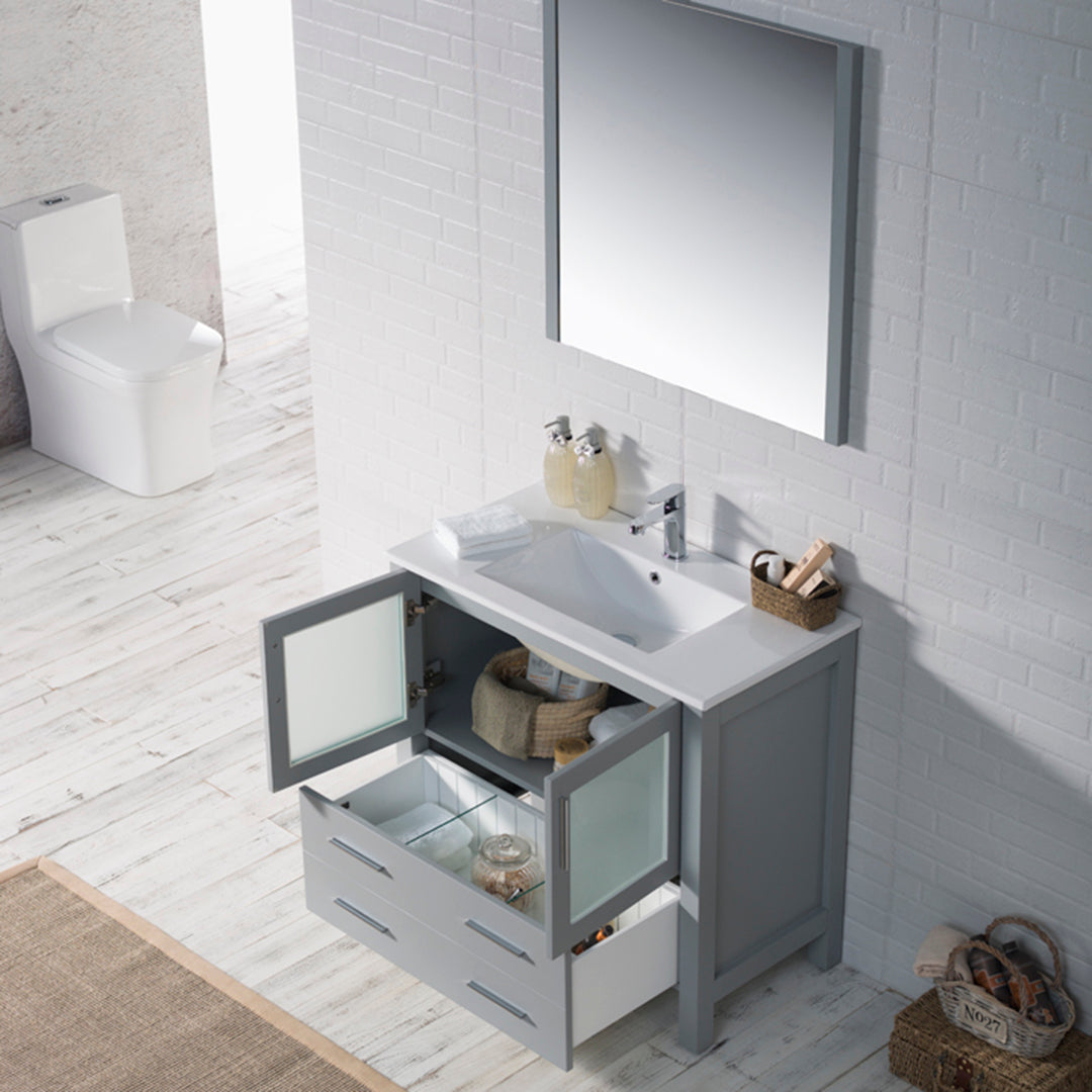 Sydney 36 Metal Gray Vanity
