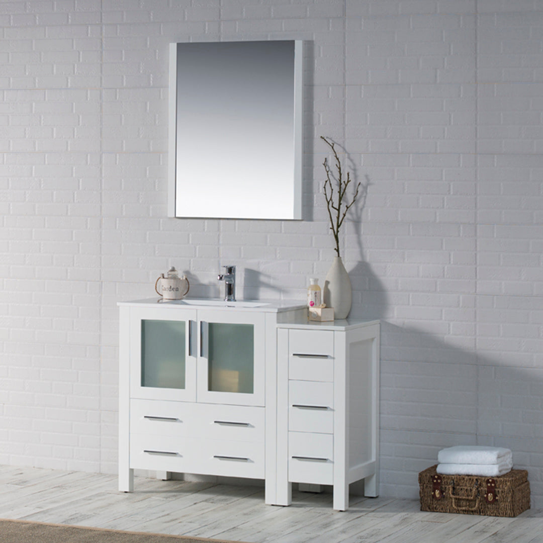 Sydney 42 Glossy White Vanity