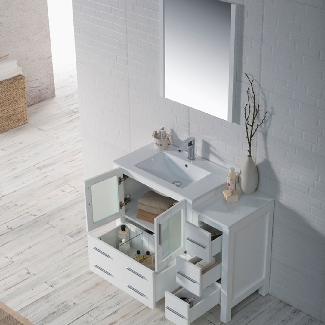 Sydney 42 Glossy White Vanity