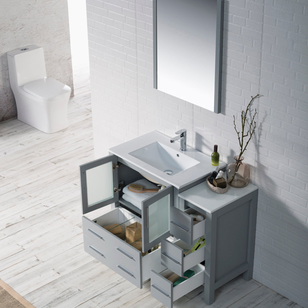 Sydney 42 Metal Gray Vanity