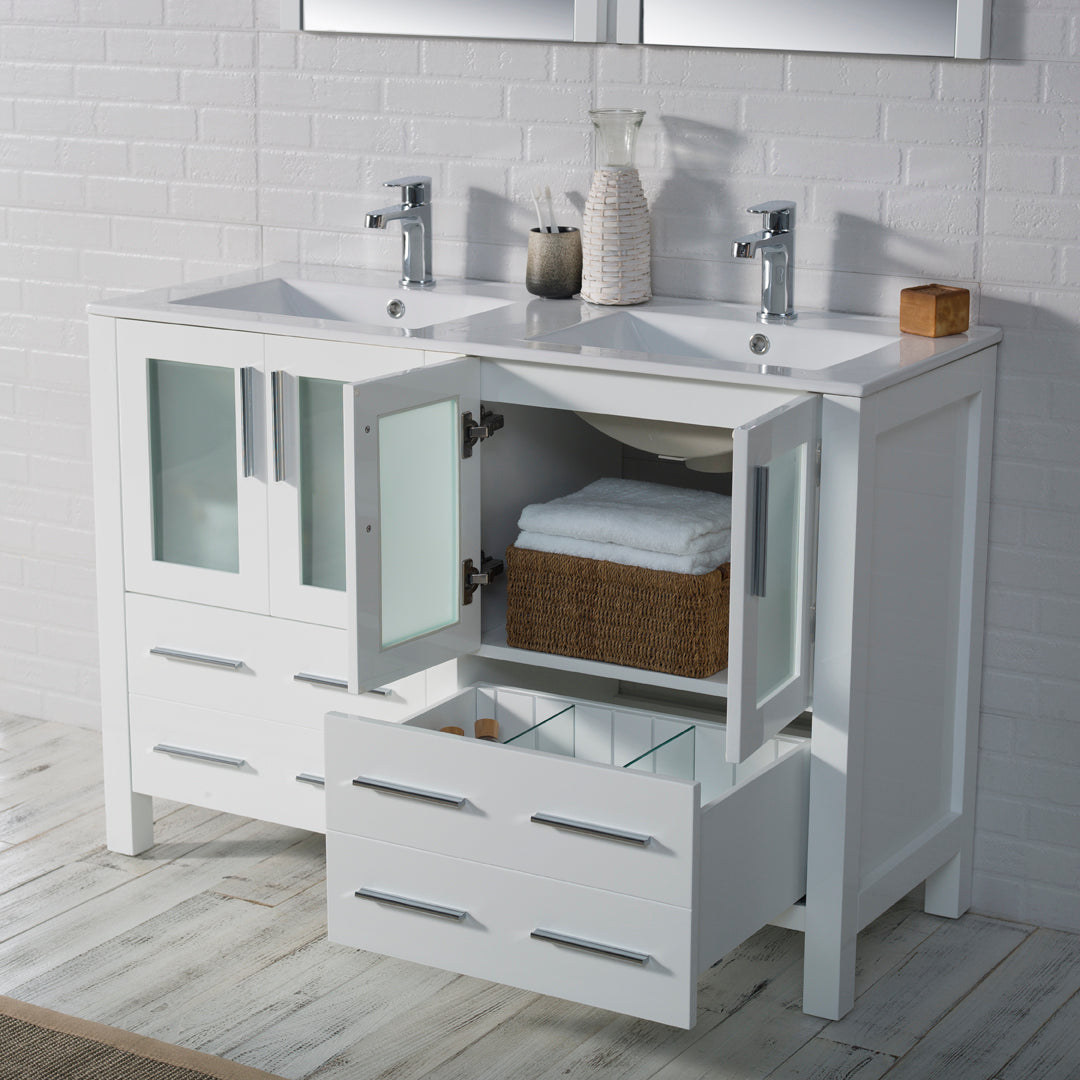 Sydney 48 Glossy White Vanity