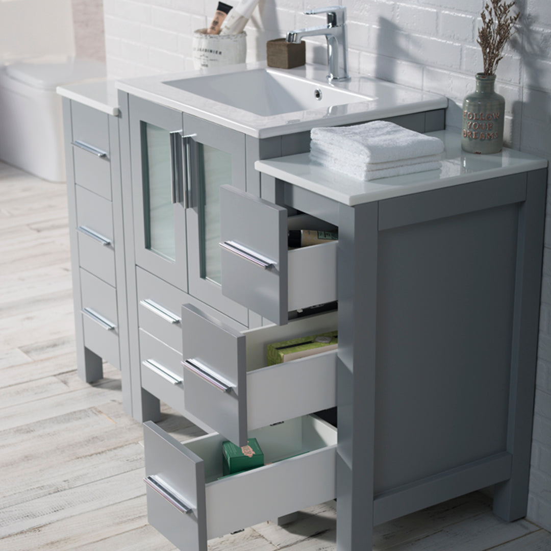 Sydney 48 S Metal Grey Vanity