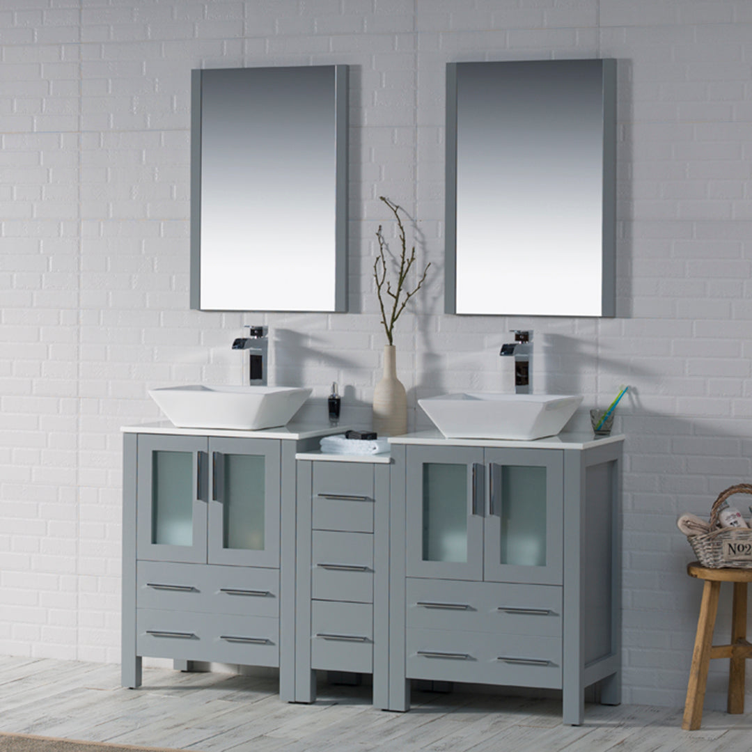 Sydney 72 Metal Gray Vanity