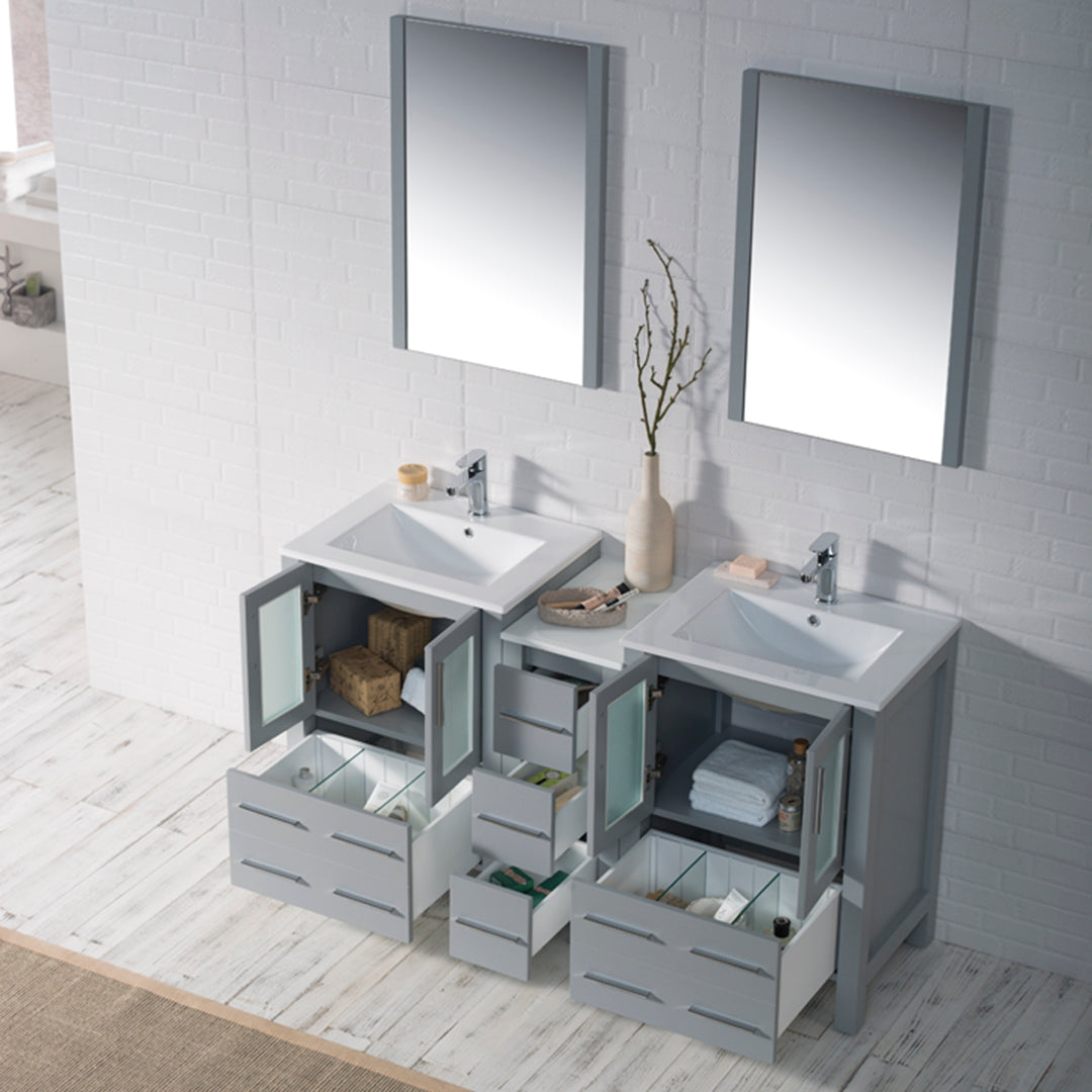 Sydney 72 Metal Gray Vanity