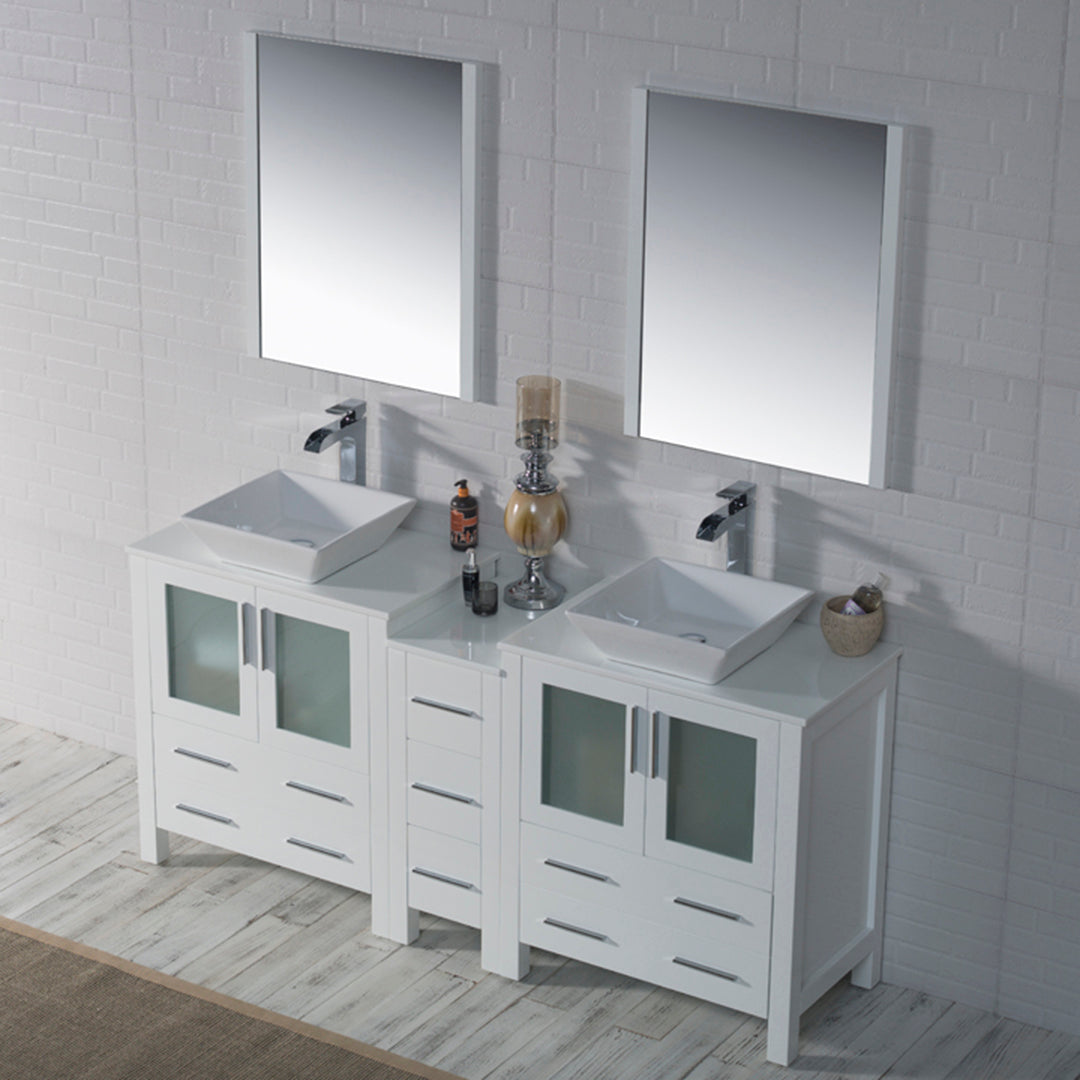 Sydney 72 Glossy White Vanity