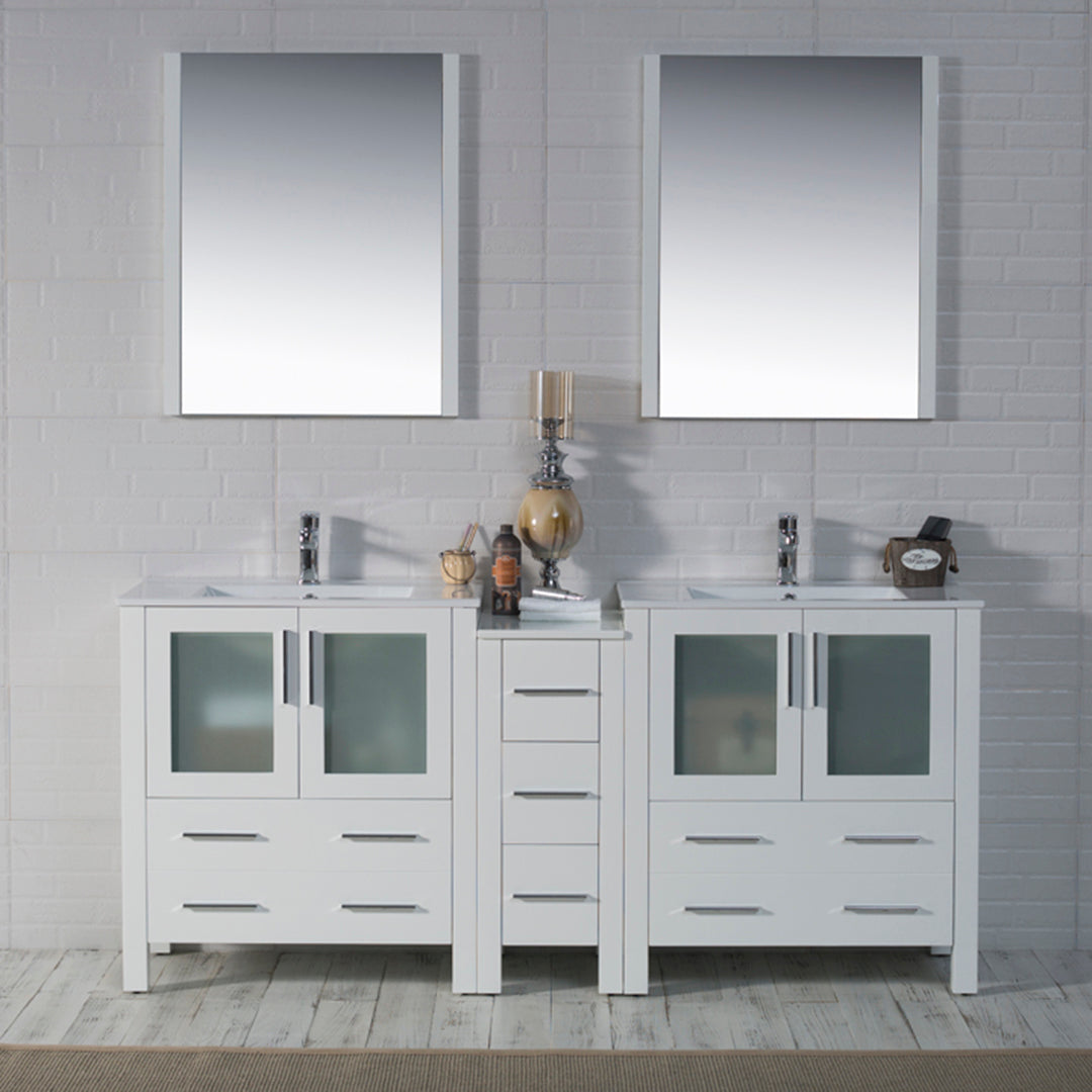 Sydney 72 Glossy White Vanity