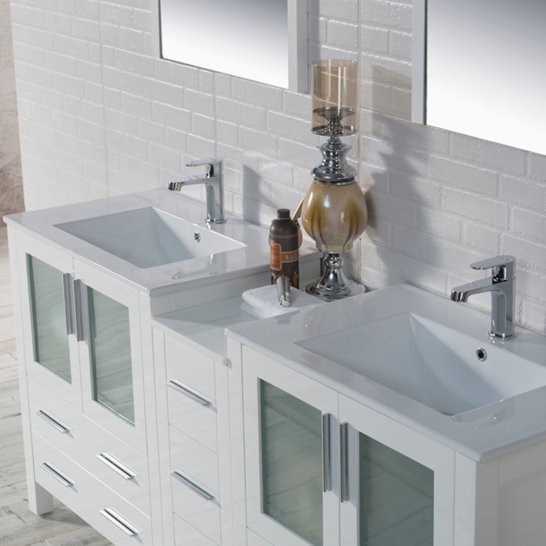 Sydney 72 Glossy White Vanity
