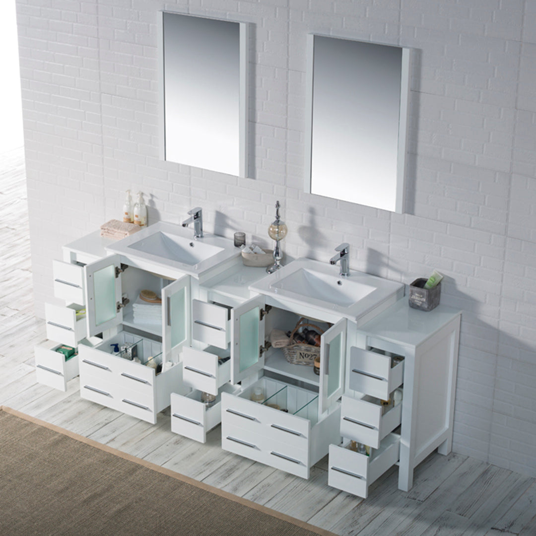 Sydney 84 S Glossy White Vanity