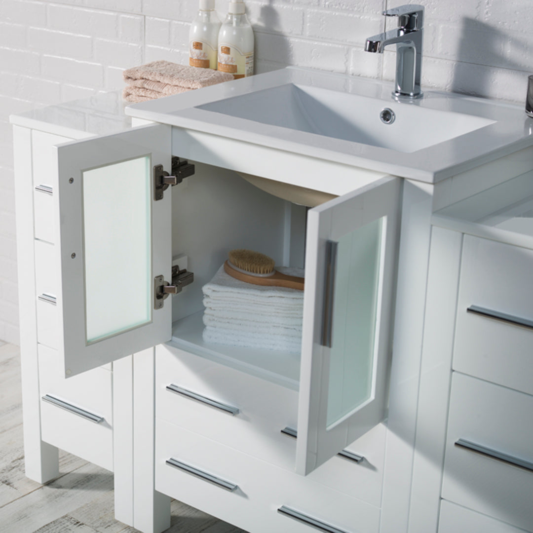Sydney 84 S Glossy White Vanity