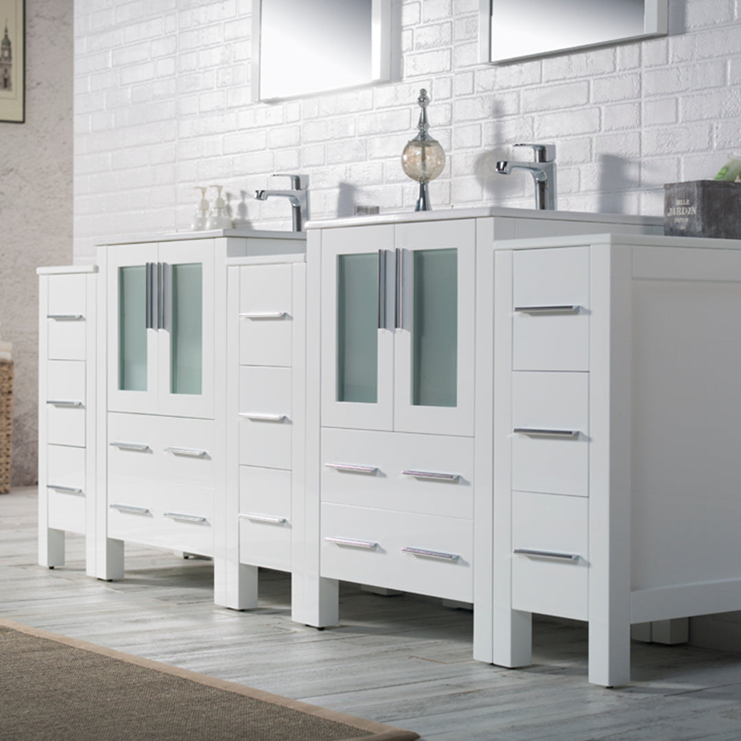 Sydney 84 S Glossy White Vanity