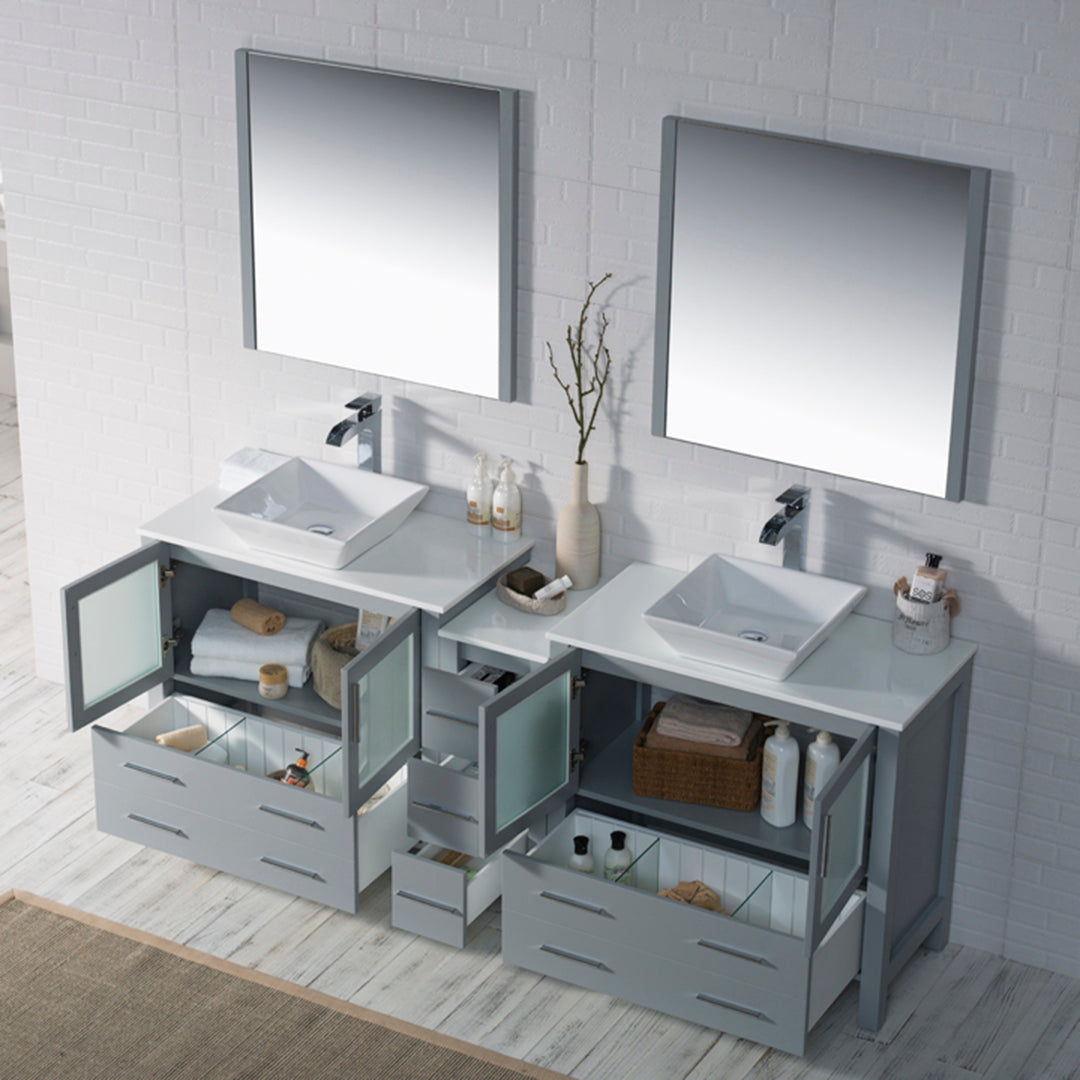 Sydney 84 Metal Gray Vanity