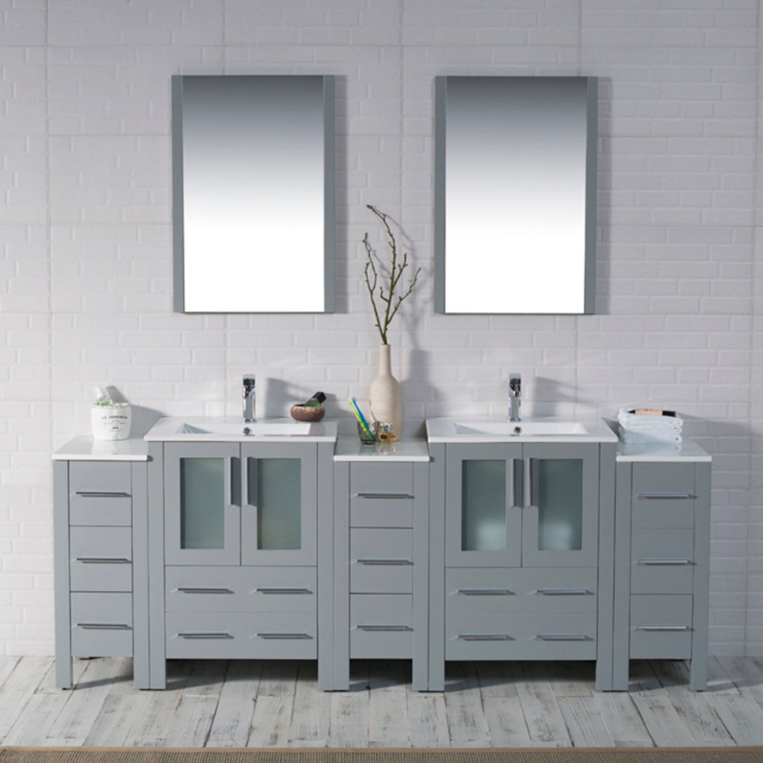 Sydney 84 S Metal Gray Vanity