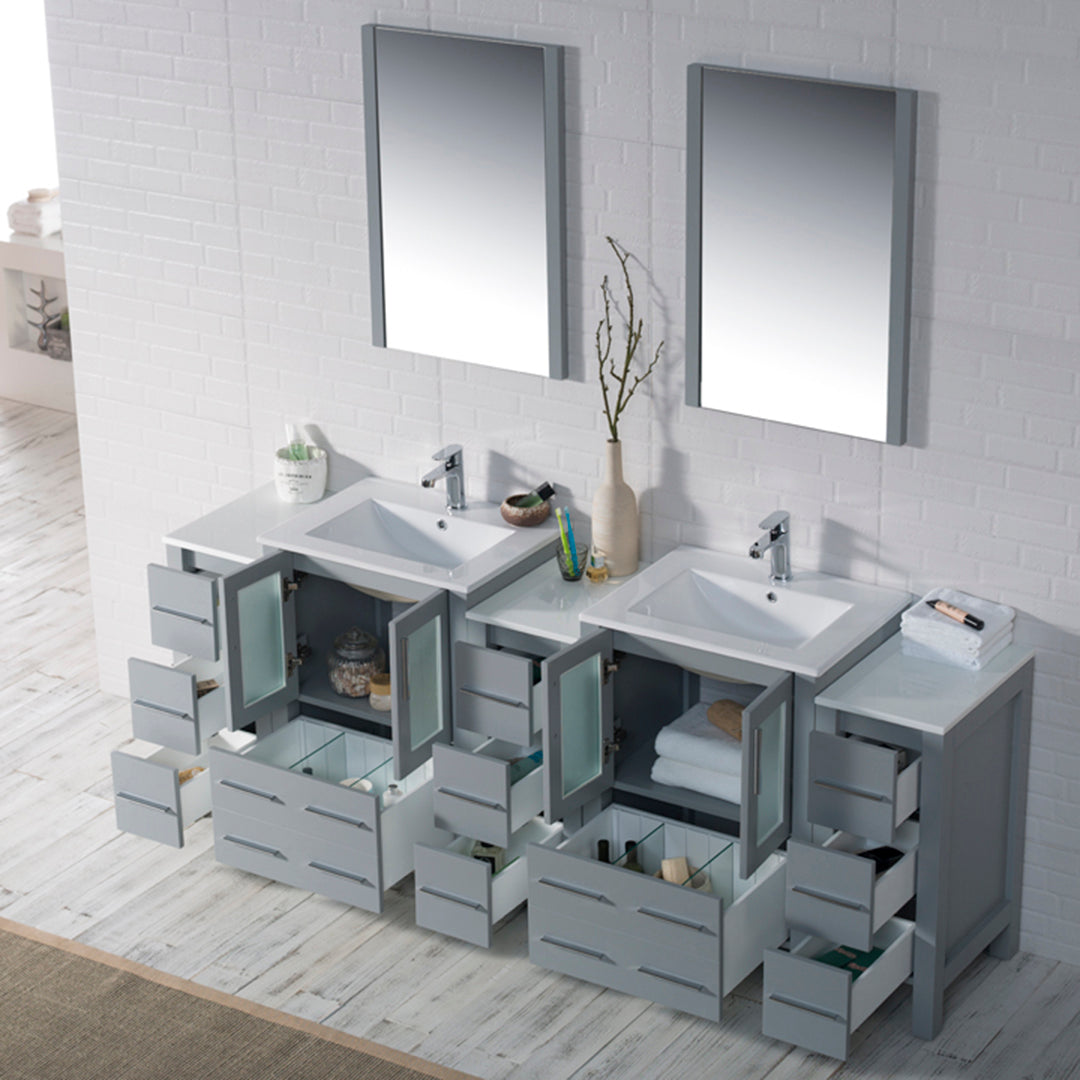 Sydney 84 S Metal Gray Vanity