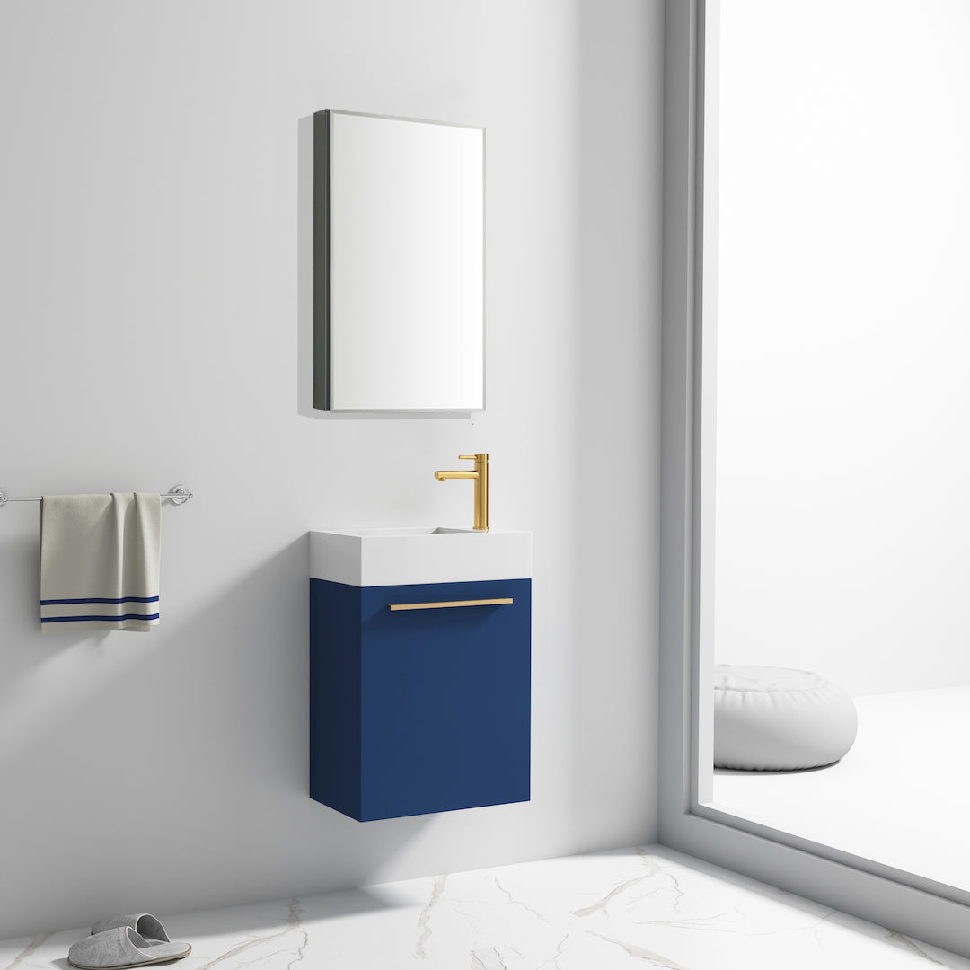 Colmar Navy Blue 18 Inch Vanity