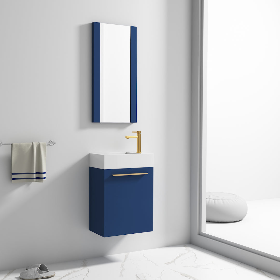 Colmar Navy Blue 18 Inch Vanity