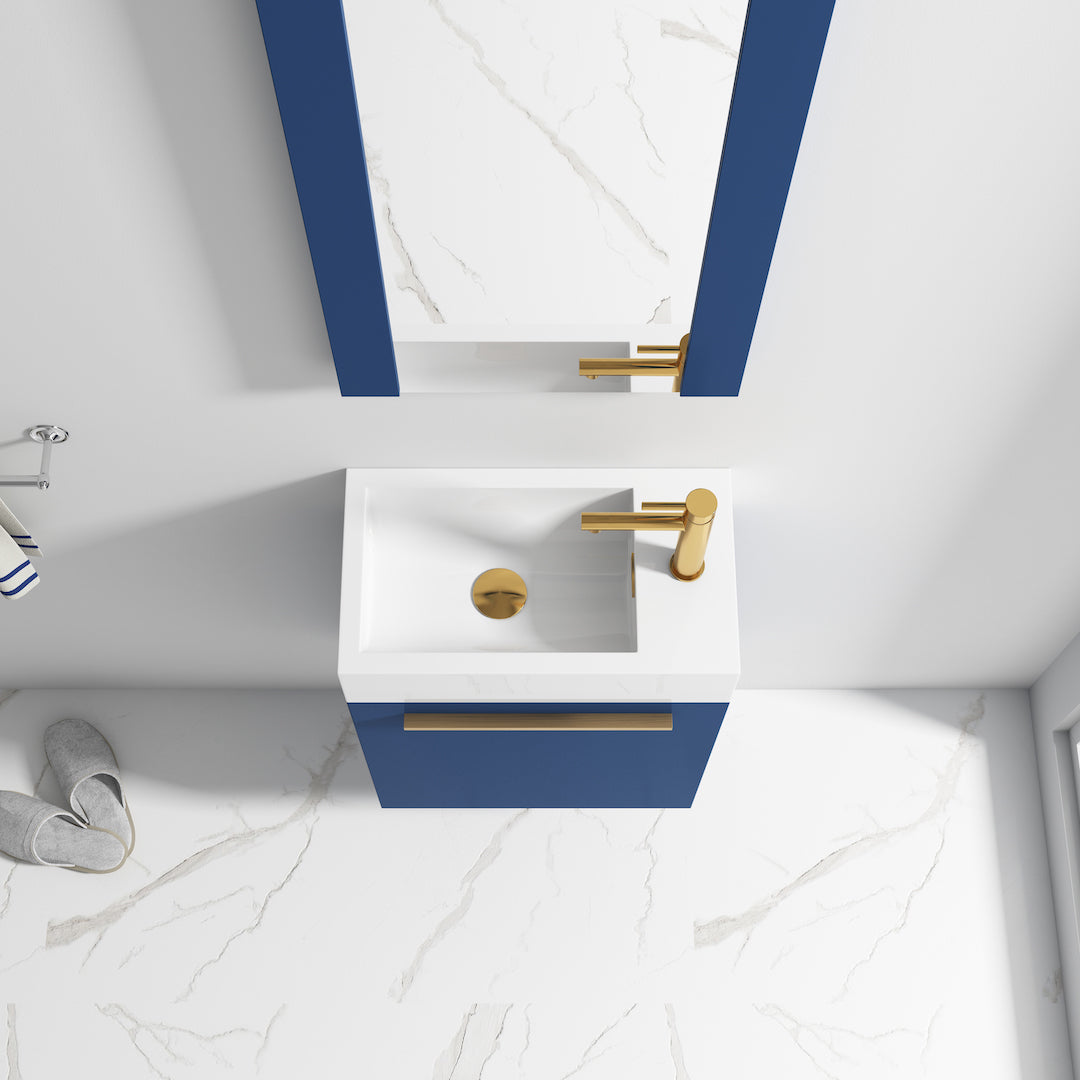 Colmar Navy Blue 18 Inch Vanity