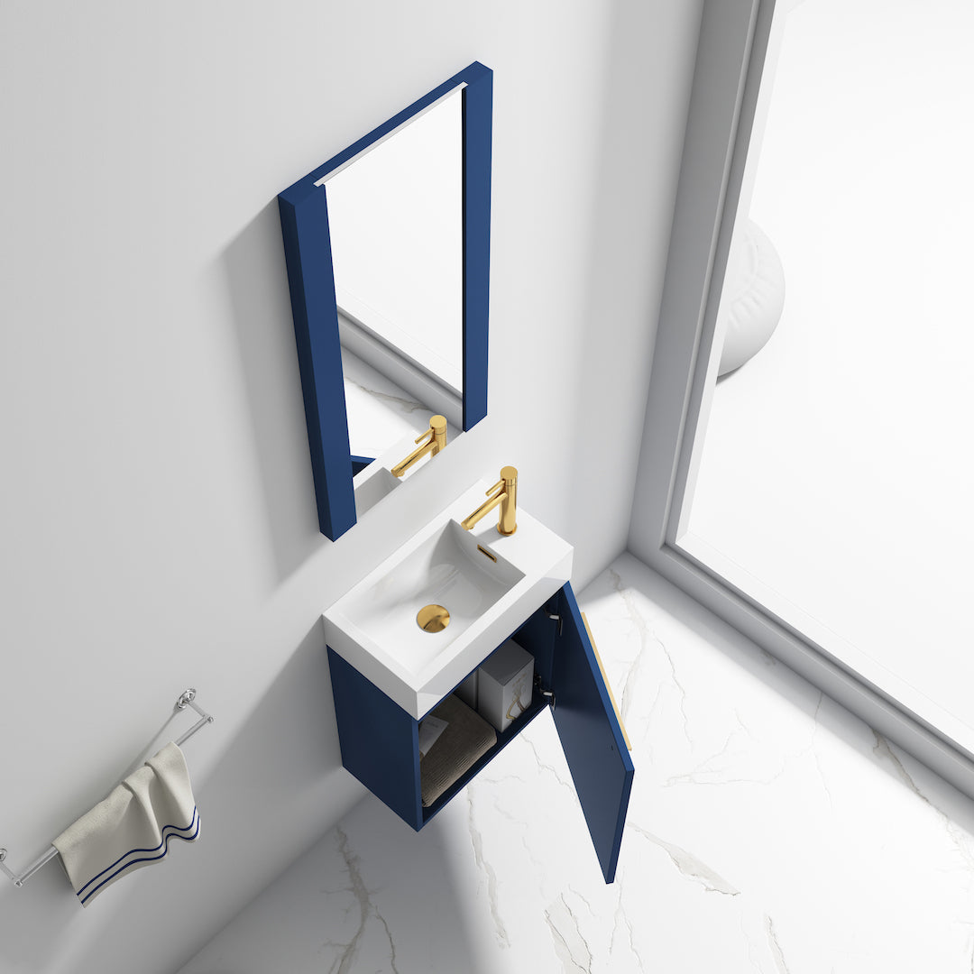 Colmar Navy Blue 18 Inch Vanity