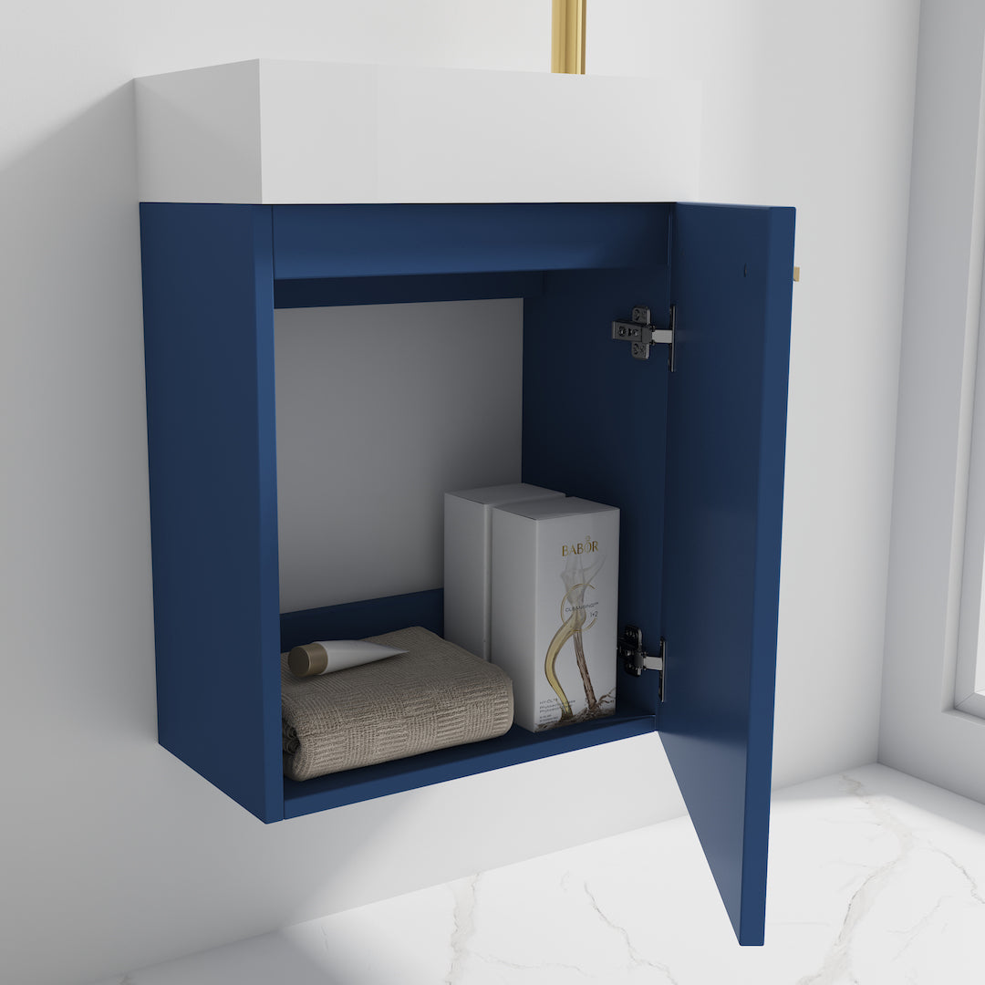 Colmar Navy Blue 18 Inch Vanity