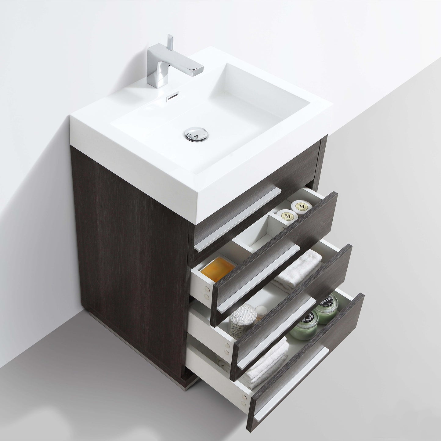 Barcelona Dark Oak 24 Inch Vanity