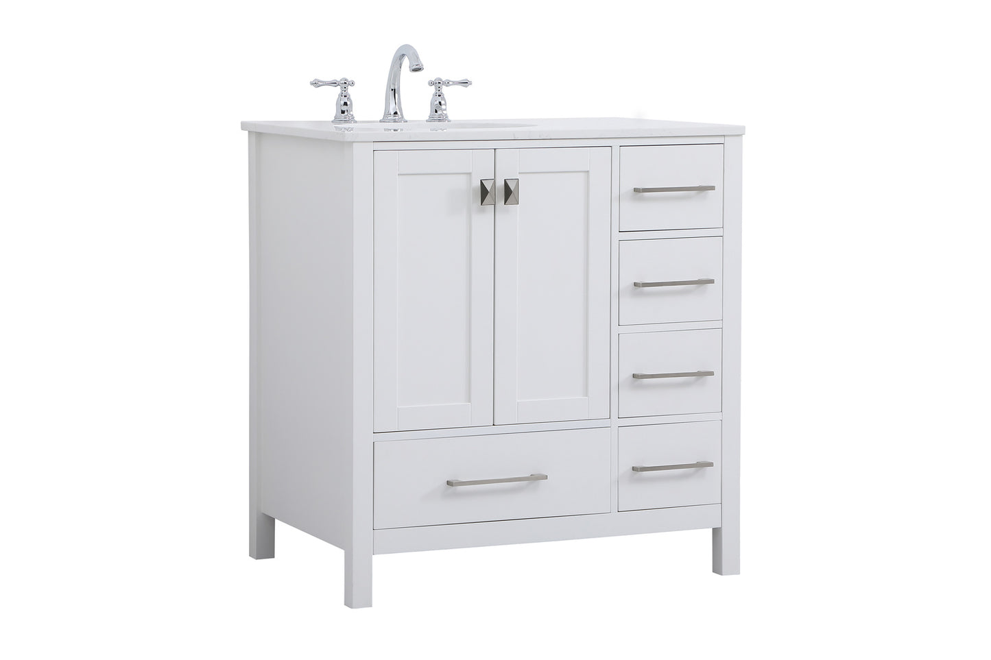32 inch Single Bathroom Vanity in White VF18832WH