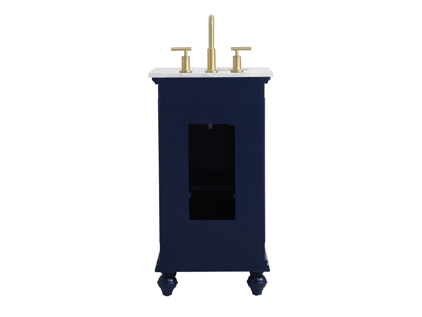 19 inch Single bathroom vanity in blue