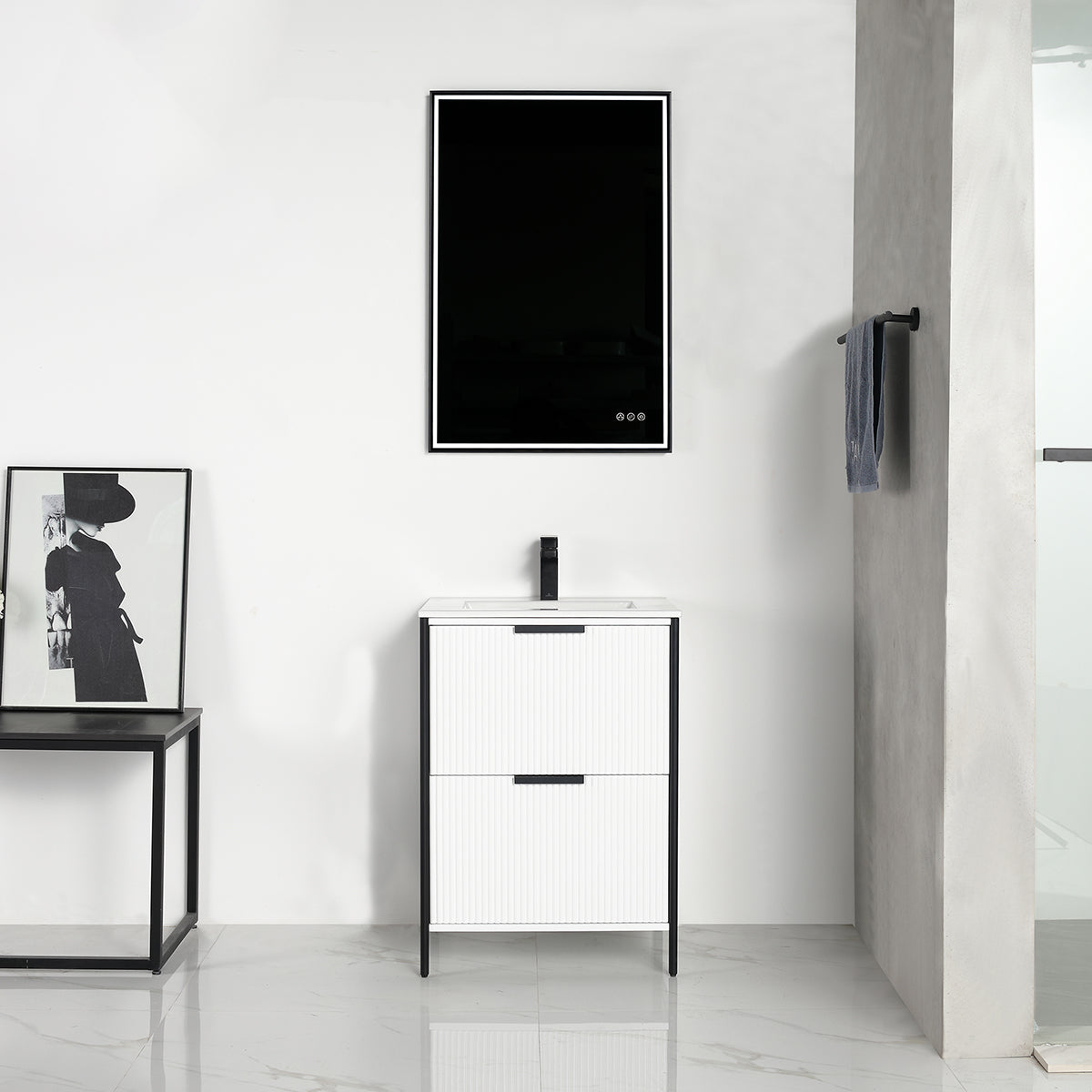 Zurich 24″ Glossy White Vanity