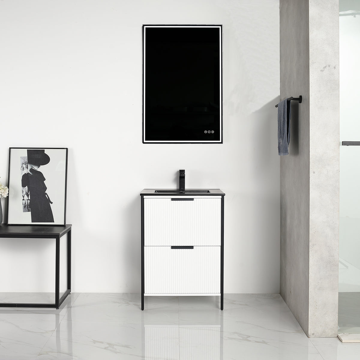 Zurich 24″ Glossy White Vanity
