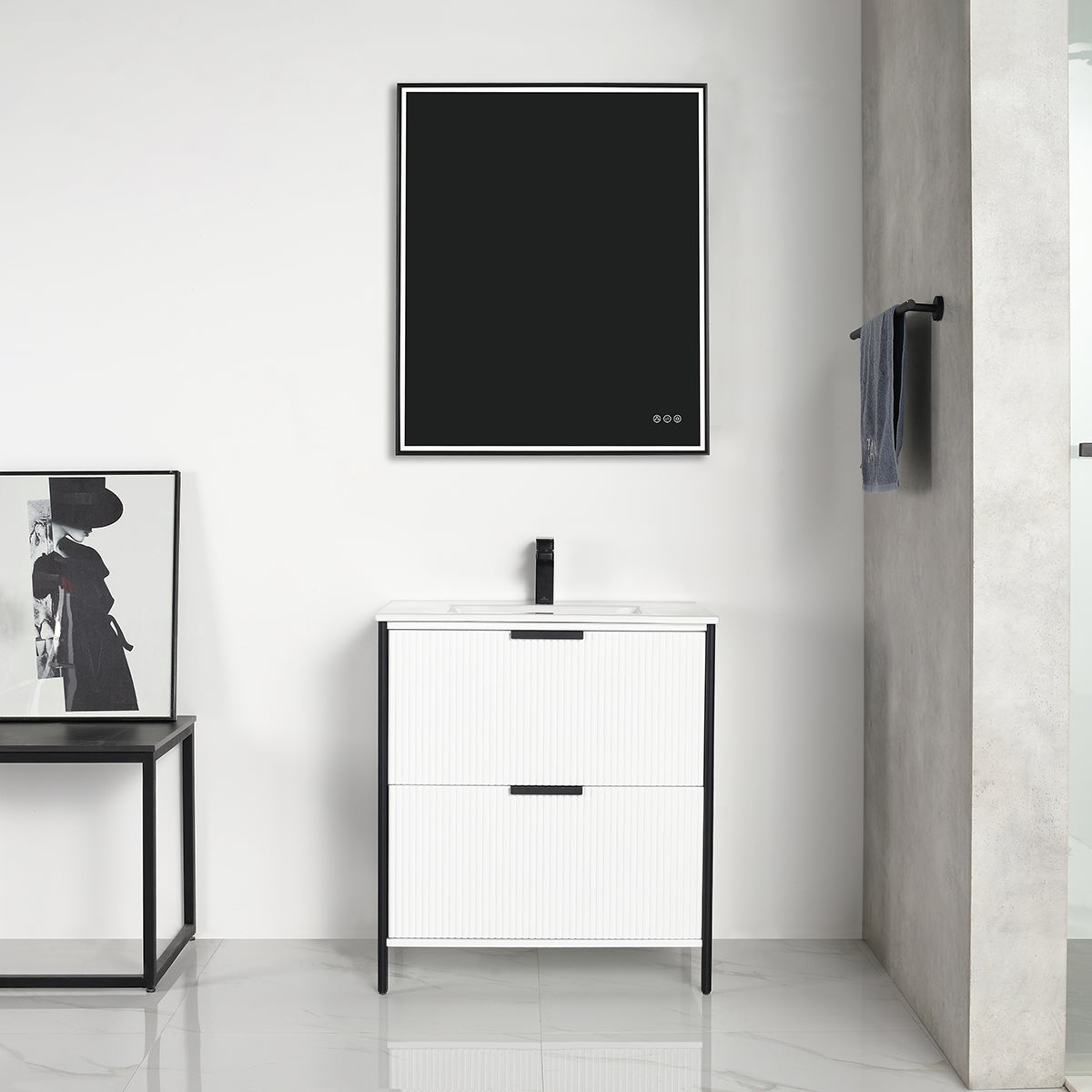 Zurich 30″ Glossy White Vanity