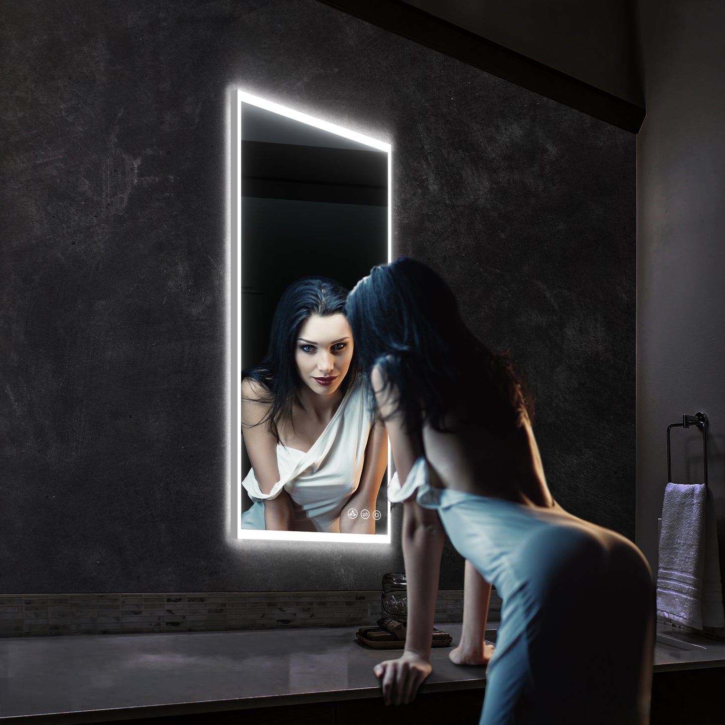 Beta - LED Mirror Frosted Sides