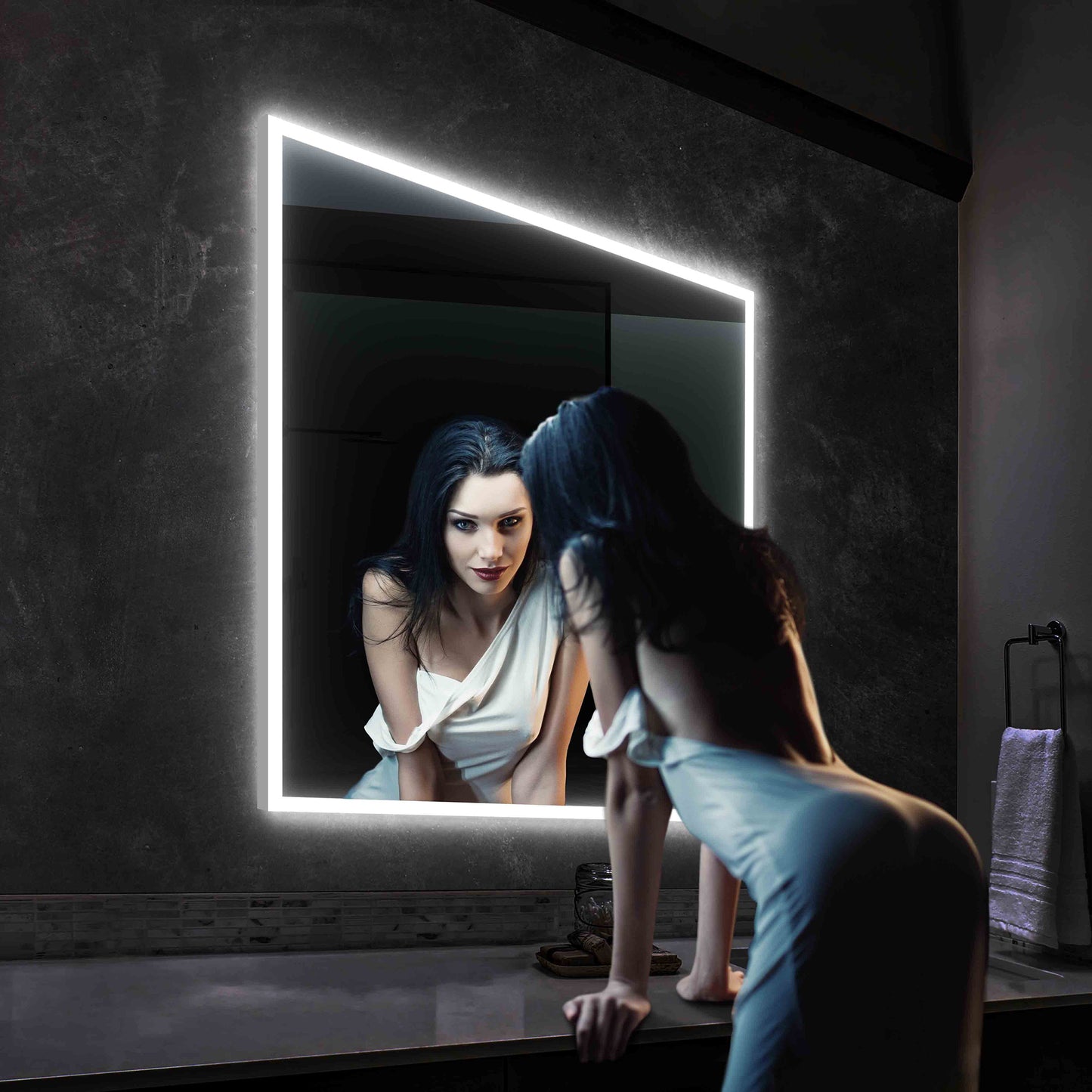 Beta - LED Mirror Frosted Sides