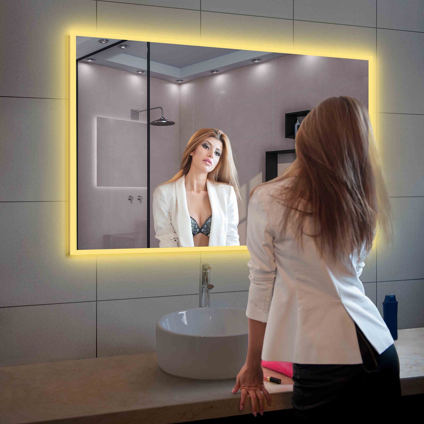 Beta - LED Mirror Frosted Sides