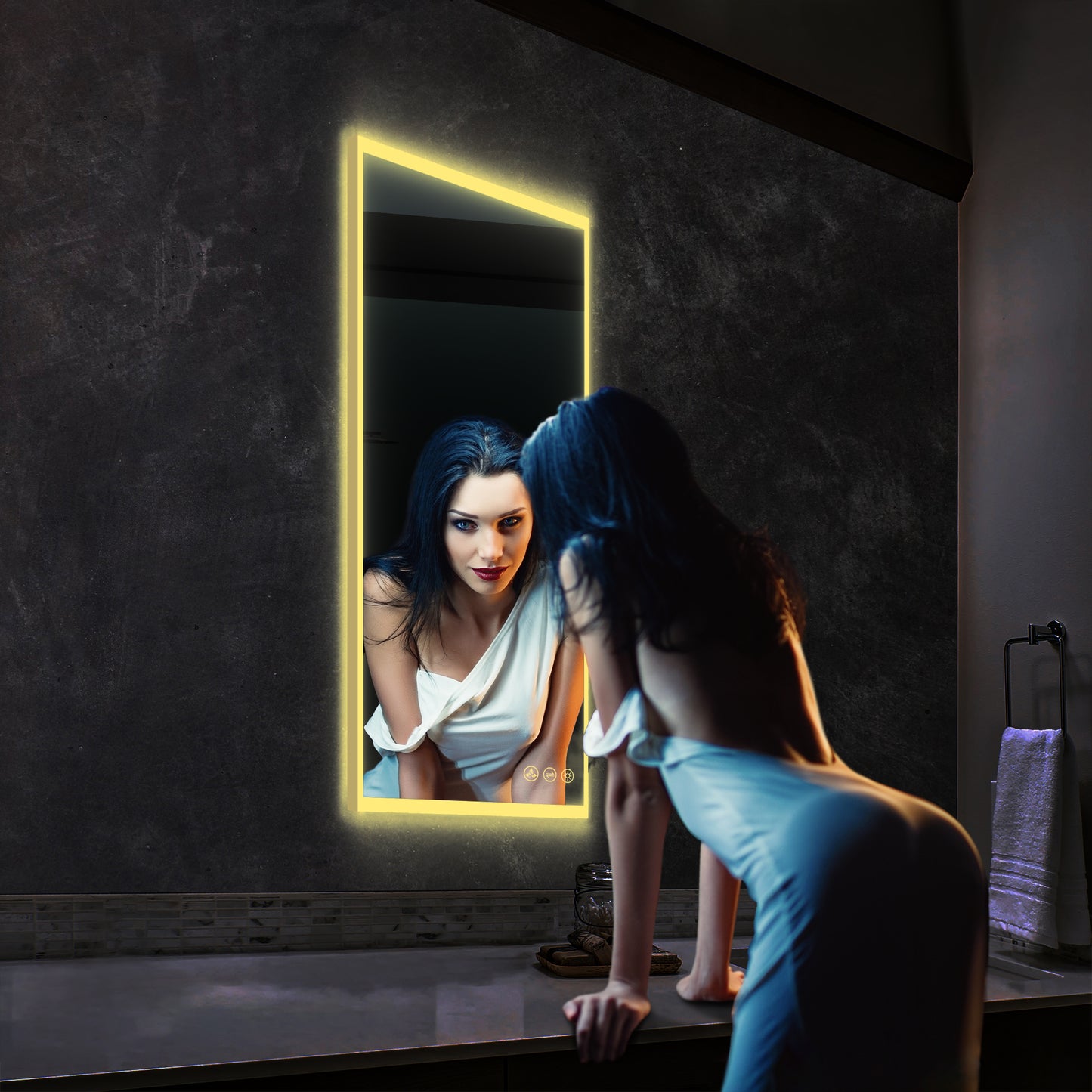 Beta - LED Mirror Frosted Sides
