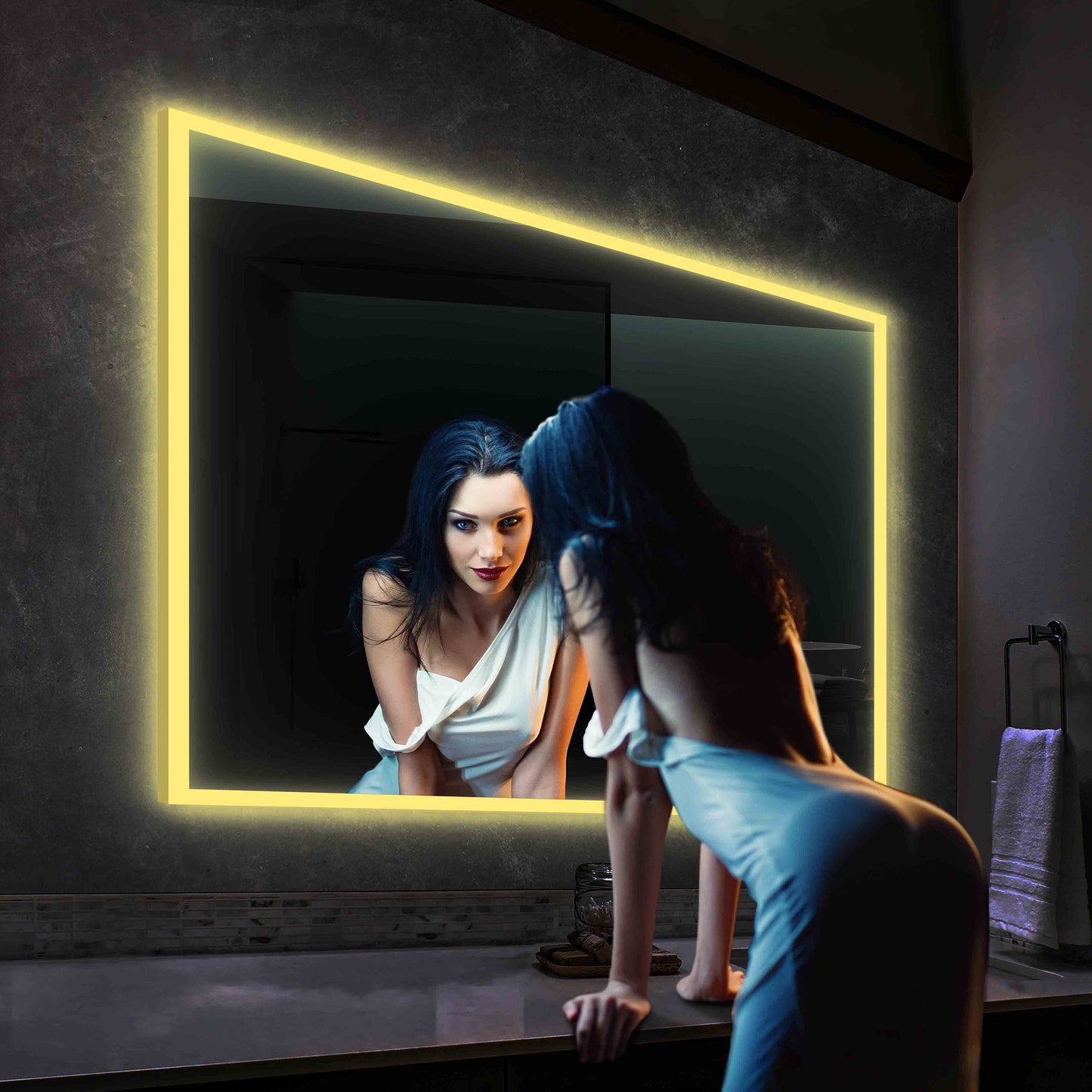 Beta - LED Mirror Frosted Sides