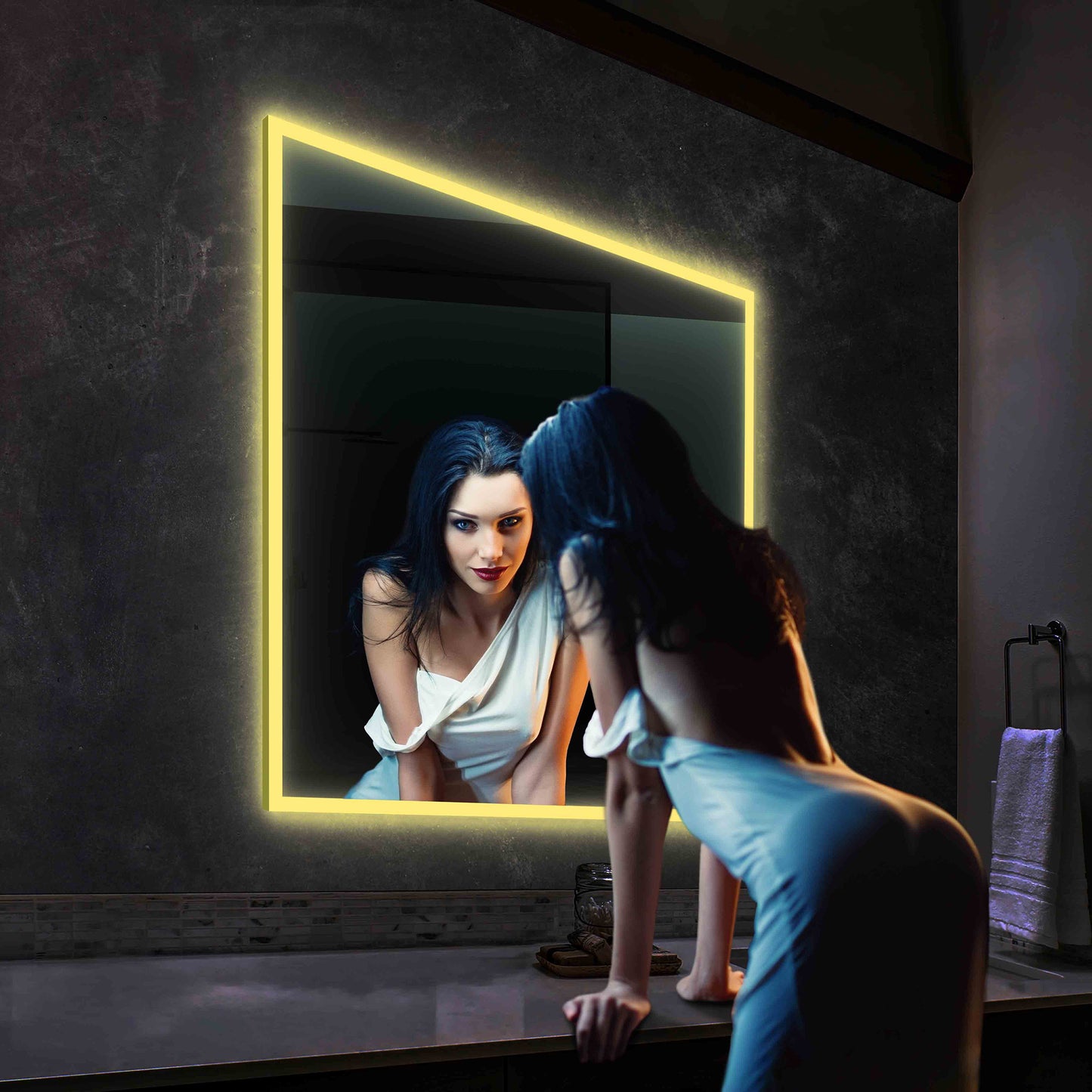 Beta - LED Mirror Frosted Sides