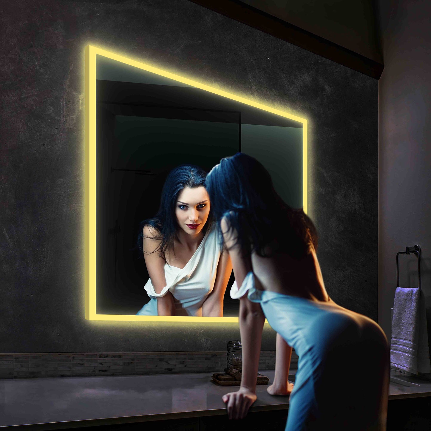 Beta - LED Mirror Frosted Sides