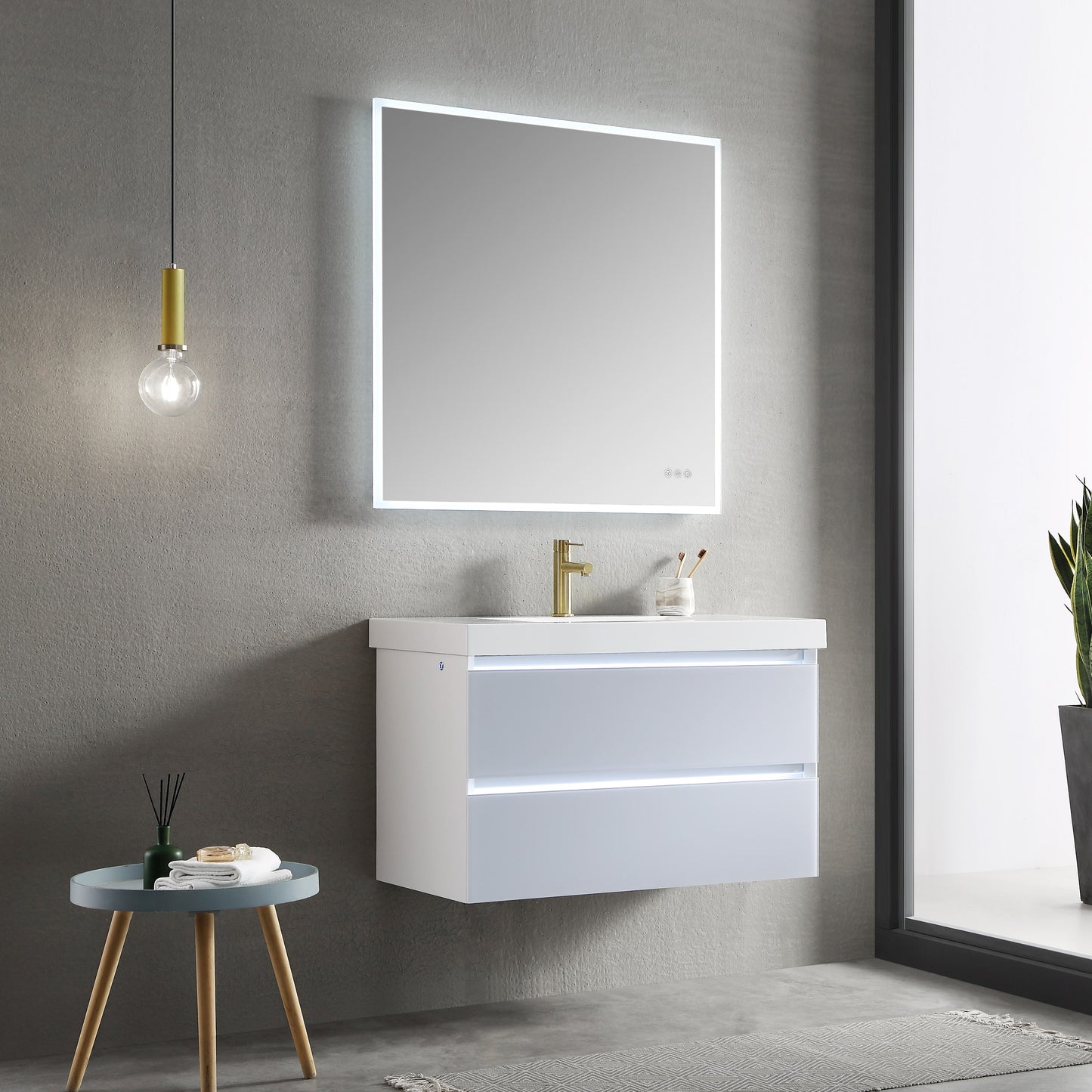 Beta - LED Mirror Frosted Sides