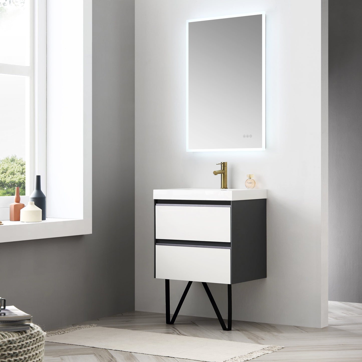 Beta - LED Mirror Frosted Sides