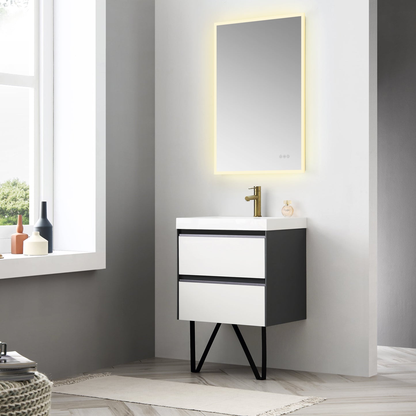 Beta - LED Mirror Frosted Sides