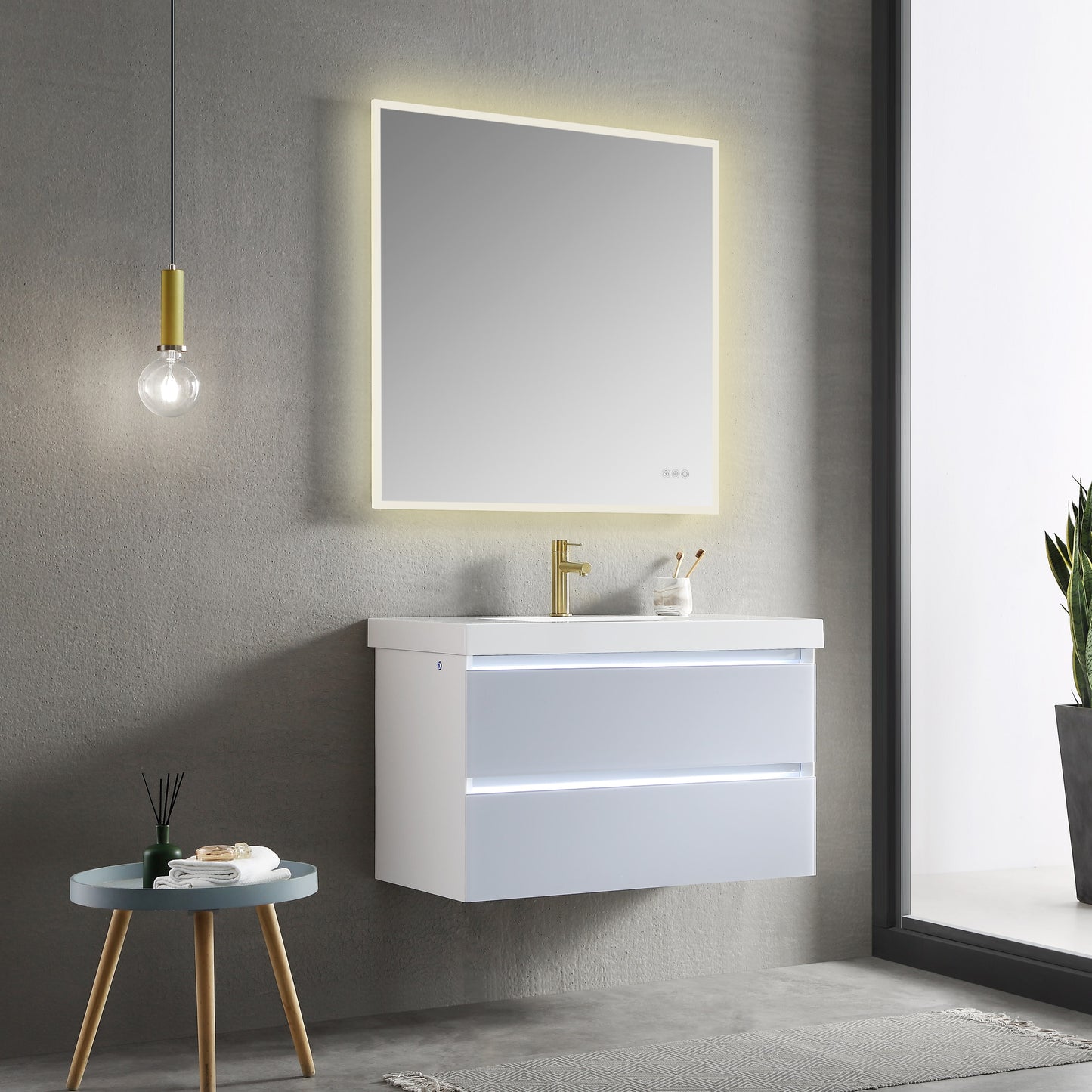 Beta - LED Mirror Frosted Sides